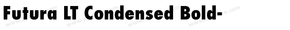 Futura LT Condensed Bold字体转换